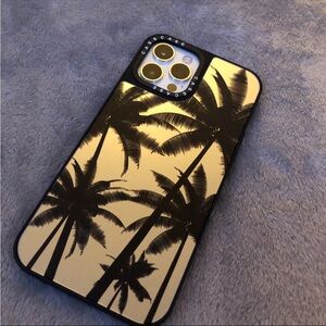 iPhone 13 Pro Max black/mirror palm tree case